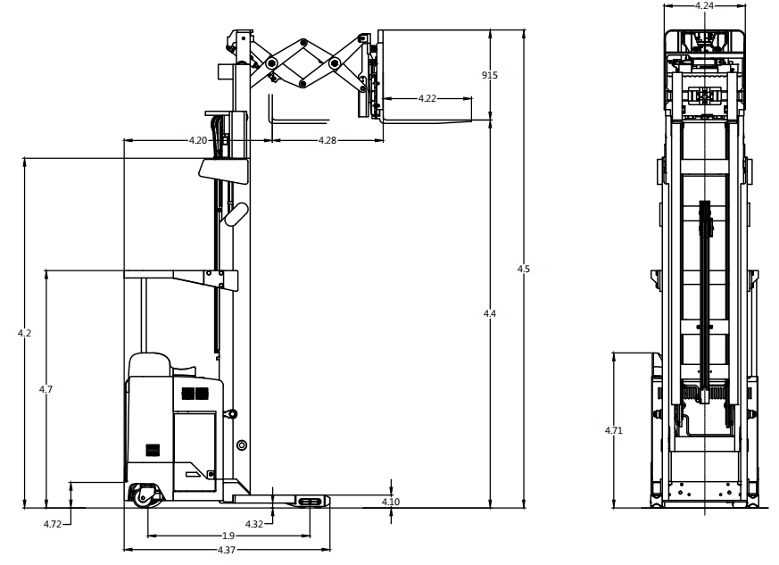 Zowell Double Deep Reach Truck