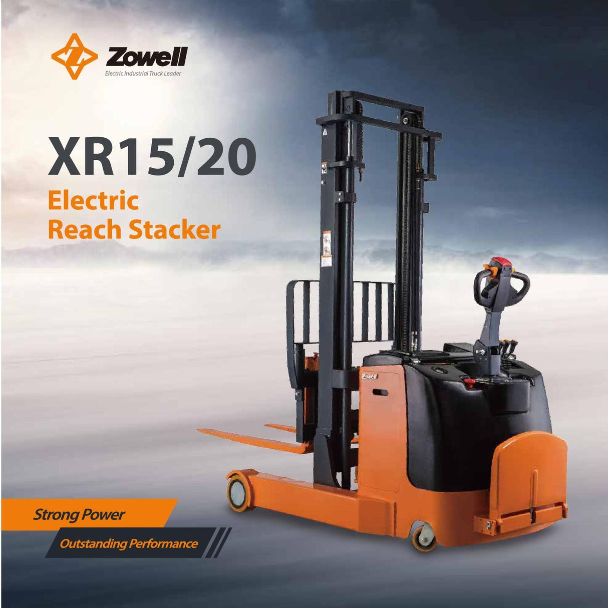 Zowell 1.5 Ton Electric Reach Stacker