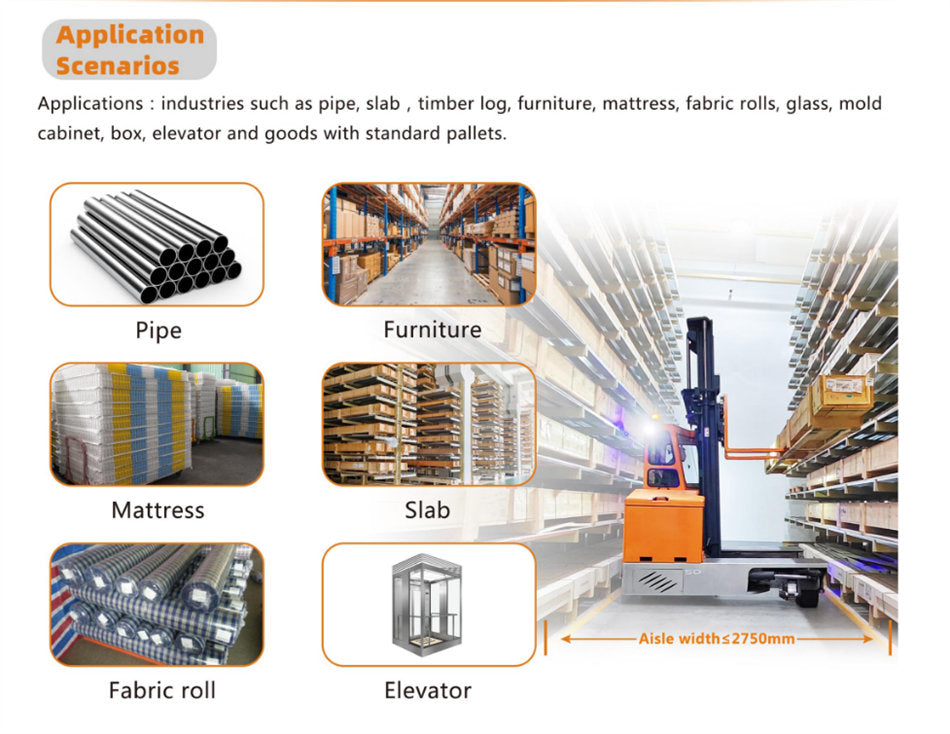 Zowell 5 ton Electric Multi Directional Forklift