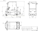 Zowell 6 Ton Electric Tow Tractor with half closed cabin