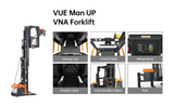 Zowell 1.6 ton Magnetic guidance Man up Electric Swing Reach Truck