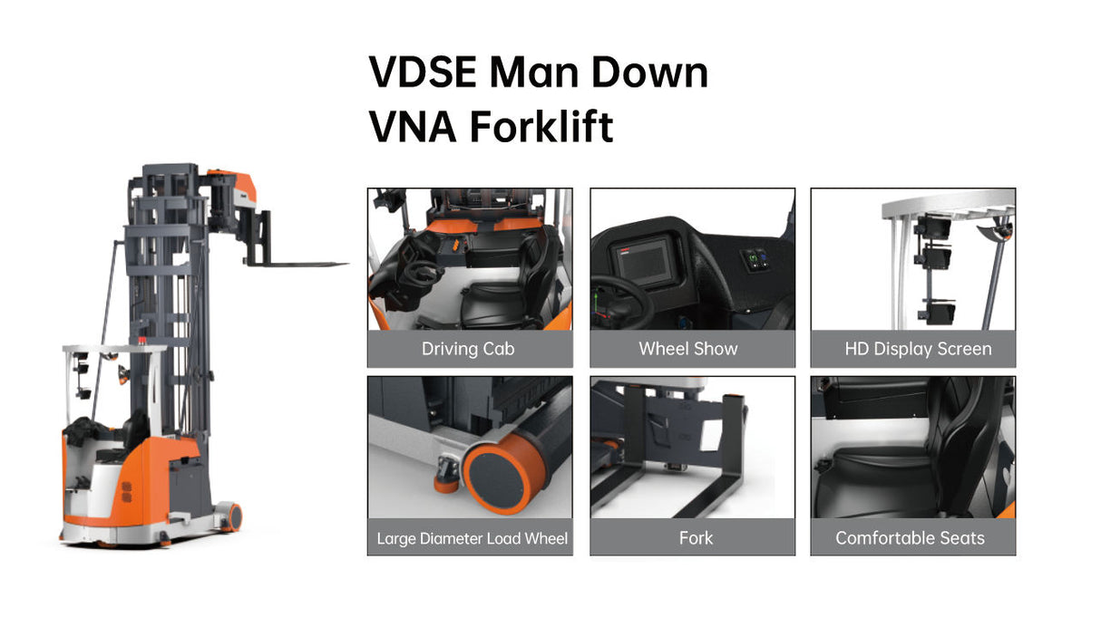 Zowell 1.6 ton VDSE Seated type VNA forklift
