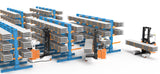 Zowell 2.5 ton Electric Multi-directional Forklift with fork Postioner attachment