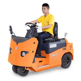 Zowell 4 Ton Electric Tow Tractor with half closed cabin
