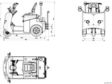Zowell 2 Ton Electric Tow Tractor without cabin