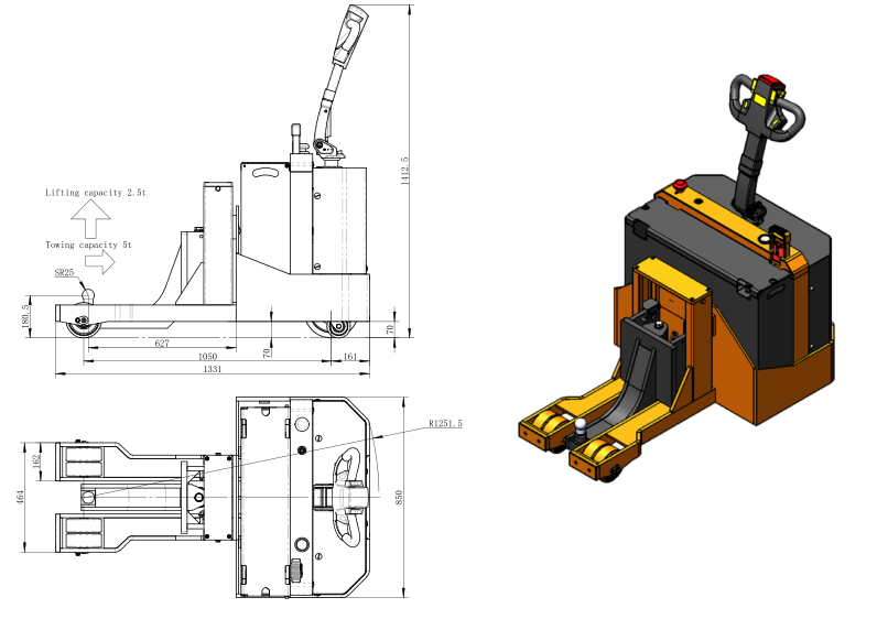 Zowell Electric Towing Tractor