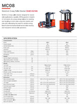 Mima Stand-On 3-Way Pallet Stacker MC08 (0.8T/1.2T/1.6T)