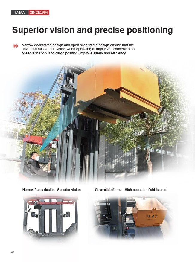 Mima Seated 3 Way Pallet Stacker MCA16 (1.6T)