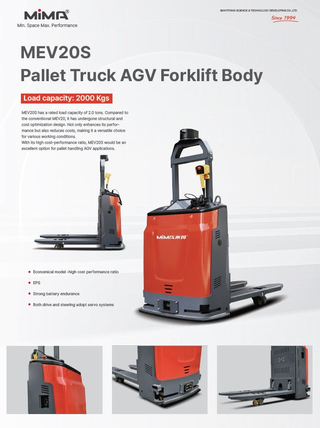 Mima MEV20S Pallet Truck AGV Forklift Body-20240416