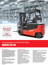 Mima MKV30-40 Counterbalance Forklift AGV Body-202507