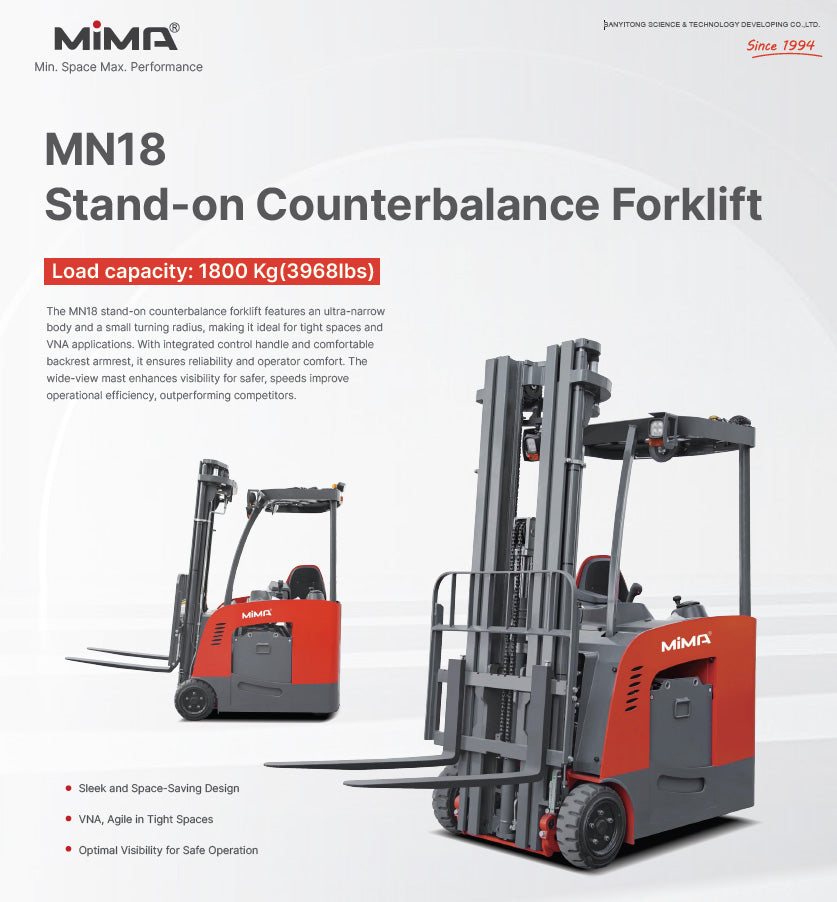 Mima Stand-on Counterbalance Forklift MN18 1.8T